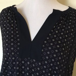 Navy Sleeveless Top